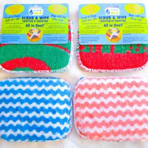 Scrub & Wipe with a sponge inside: